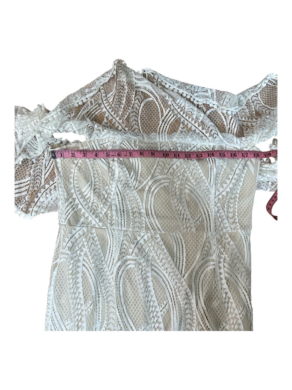 LULUS In My Life White Lace Off the Shoulder Mermaid Maxi Dress XL - Picture 5 of 15